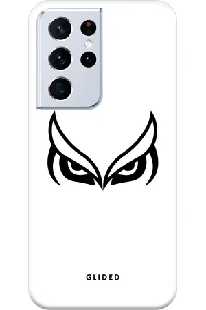 Glided White Owl - Samsung Galaxy S21 Ultra 5G Handyhülle - Biologisch Abbaubar