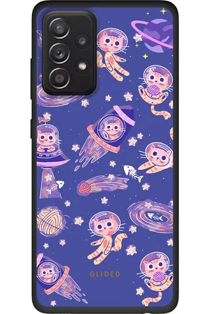 Glided Space Cat - Samsung Galaxy A52 Handyhülle - Biologisch Abbaubar