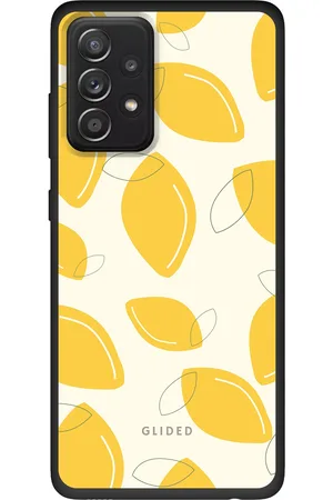 Glided Abstract Lemon - Samsung Galaxy A52 Handyhülle - Biologisch Abbaubar