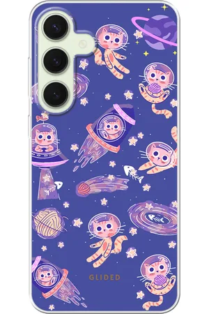 Glided Space Cat - Samsung Galaxy S25 Plus Handyhülle - Soft case