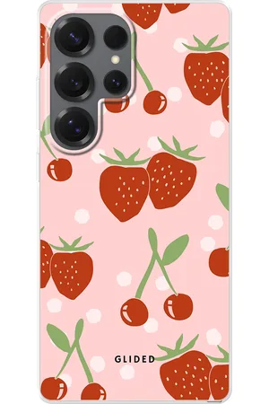 Glided Cherry meets Strawberry - Samsung Galaxy S25 Ultra Handyhülle - Tough case