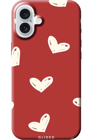 Glided Red Love - iPhone 16 Plus Handyhülle - Tough case
