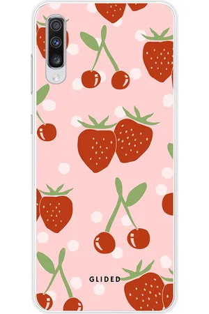 Glided Cherry meets Strawberry - Samsung Galaxy A70 Handyhülle - Soft case