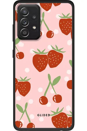 Glided Cherry meets Strawberry - Samsung Galaxy A52 5G Handyhülle - Biologisch Abbaubar