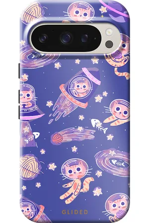 Glided Space Cat - Google Pixel 9 Pro Handyhülle - Soft case