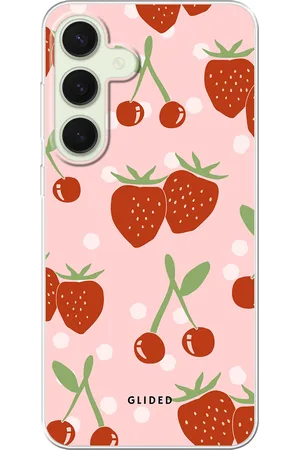 Glided Cherry meets Strawberry - Samsung Galaxy S25 Plus Handyhülle - Tough case