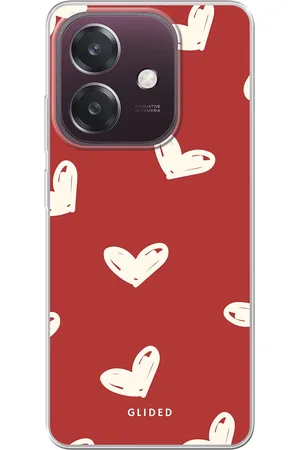 Glided Red Love - Oppo A60 5G Handyhülle - Soft case