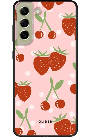 Glided Cherry meets Strawberry - Samsung Galaxy S21 FE Handyhülle - Tough case