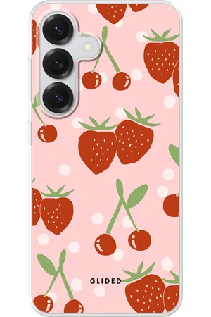 Glided Cherry meets Strawberry - Samsung Galaxy S25 Handyhülle - Tough case
