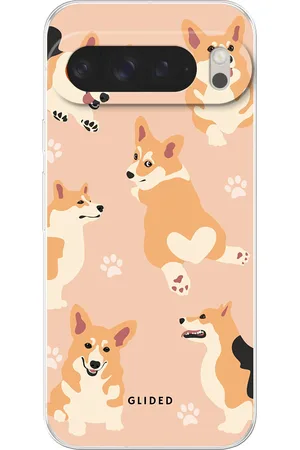 Glided Corgi Love - Google Pixel 9 Pro XL Handyhülle - Soft case