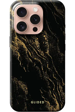 Glided Black Marble - iPhone 16 Pro Handyhülle - Tough case