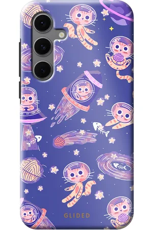 Glided Space Cat - Samsung Galaxy S24 FE Handyhülle - Soft case