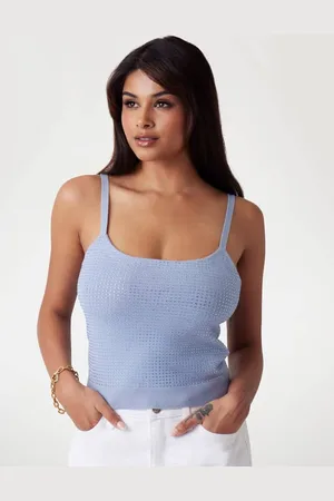Guess Cropped Tanktop Strasssteine
