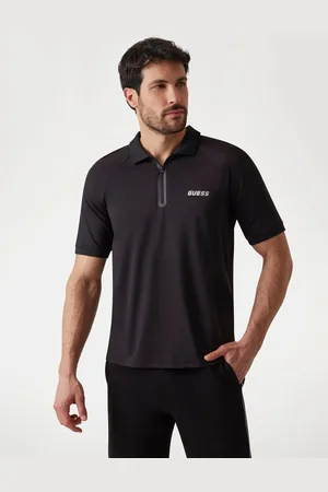 Guess Poloshirts Kurzer Reißverschluss