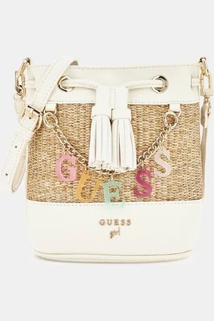 Guess Mini-Beuteltasche Stroh