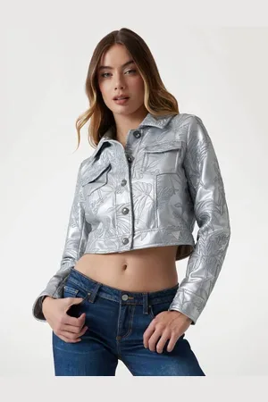 Guess Bestickte Truckerjacke