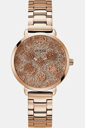 Guess Analog-Armbanduhr Details 4G-Logo Peony-Logo