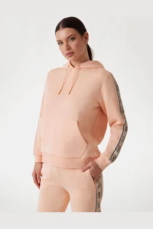 Guess Sweatshirt Mit Kapuze Und Logostreifen
