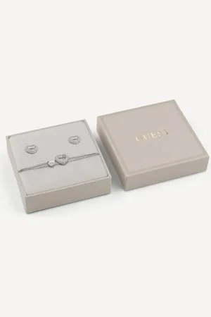Guess Set Ohrringe Und Armband Beloved