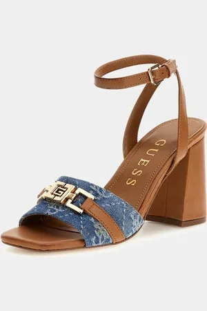 Guess Sandalette Grato Leder-Mix Denim