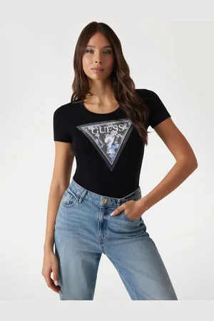 Guess T-Shirt Florales Logo-Dreieck
