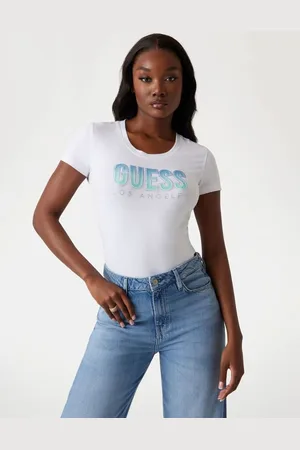 Guess T-Shirt Logo Farbverlauf