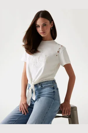 Guess Cropped Boxy-T-Shirt Logo