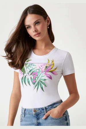 Guess Slim Fit T-Shirt Logo-Dreieck