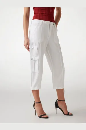 Guess Caprihose Aus Leinenmischung