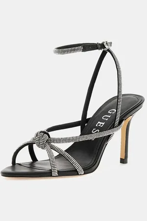 Guess Sandalette Merlot Leder-Mix Strass