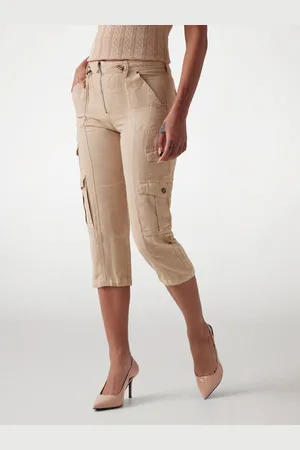 Guess Caprihose Aus Leinenmischung