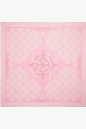 Guess Logo Und Herzen Viskose-Kefiah