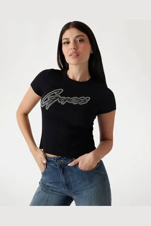 Guess T-Shirt Logo Nietenbesatz