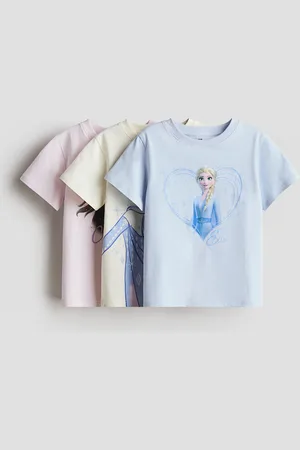 H&M 3er-Pack Shirts mit Druck - Rosa - Kinder