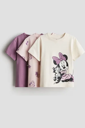 H&M 3er-Pack Shirts mit Druck - Rosa - Kinder