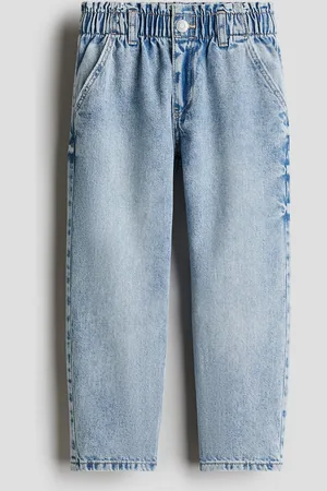 H&M Loose Fit Tapered Jeans - Blau - Kinder