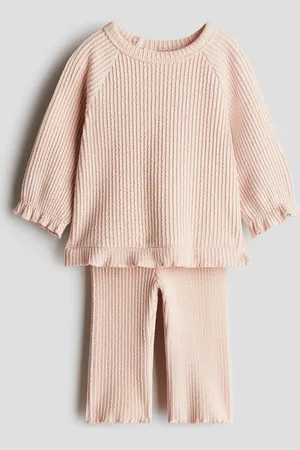 H&M 2-teiliges Set aus Rippjersey mit Wellenmuster - - Kinder