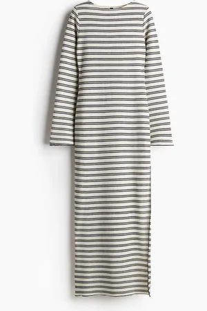 H&M Maxikleid aus Strukturstrick - - Damen