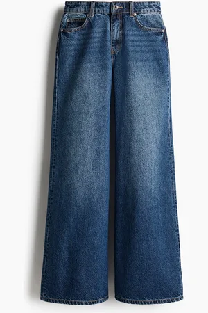 H&M Flared Regular Jeans - Blau - Damen