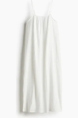 H&M Strandkleid aus Musselin - Weiß - Damen