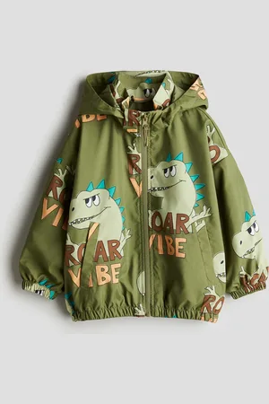 H&M Windjacke mit Motivprints - Grün - Kinder