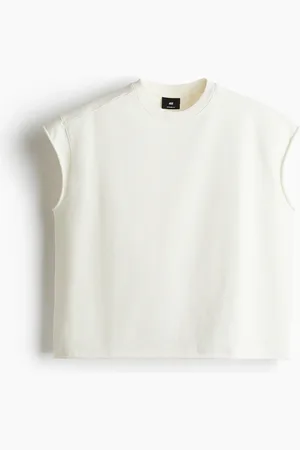 H&M Tanktop in Oversized Fit - Weiß - Herren
