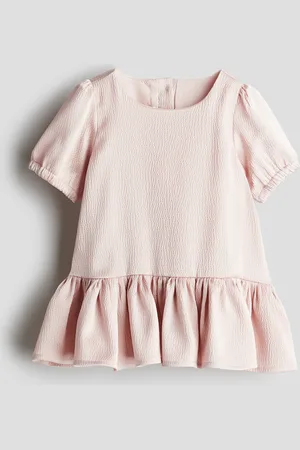 H&M Kleid mit Puffärmeln - Rosa - Kinder