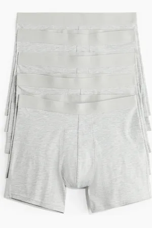 H&M 5er-Pack Halblange Trunks mit Lycra - - Herren