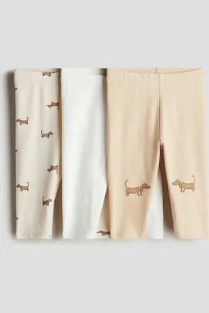 H&M 3er-Pack Leggings aus Baumwolljersey - - Kinder