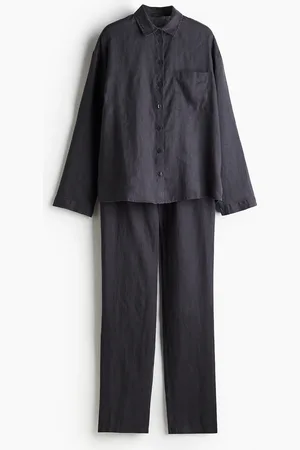 H&M Pyjama aus gewaschenem Leinen - - Damen