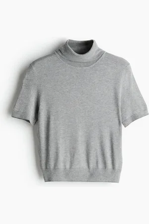 H&M Rollkragenshirt in Feinstrick - - Damen