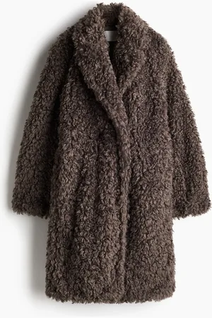 H&M Mantel aus Teddyfleece - - Damen