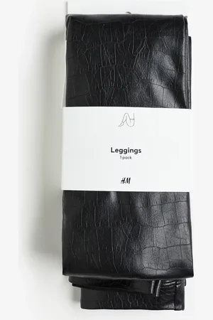 H&M Leggings mit Coating - - Damen