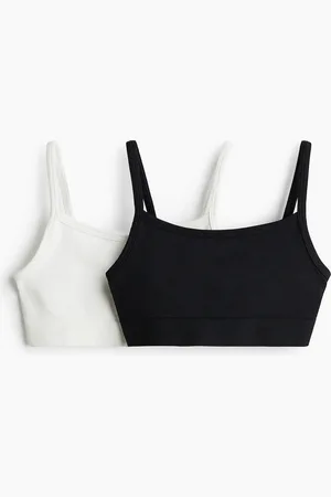 H&M 2er-Pack Seamless Sporttops mit DryMove - - Kinder
